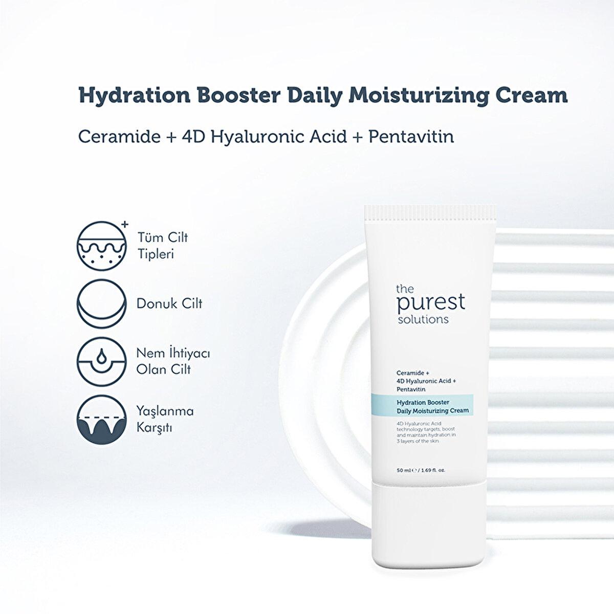 The Purest Solutions Moisturizing Face Cream with Hyaluronic Acid & Shea Butter - Anti-Aging Skincare for Dry Skin