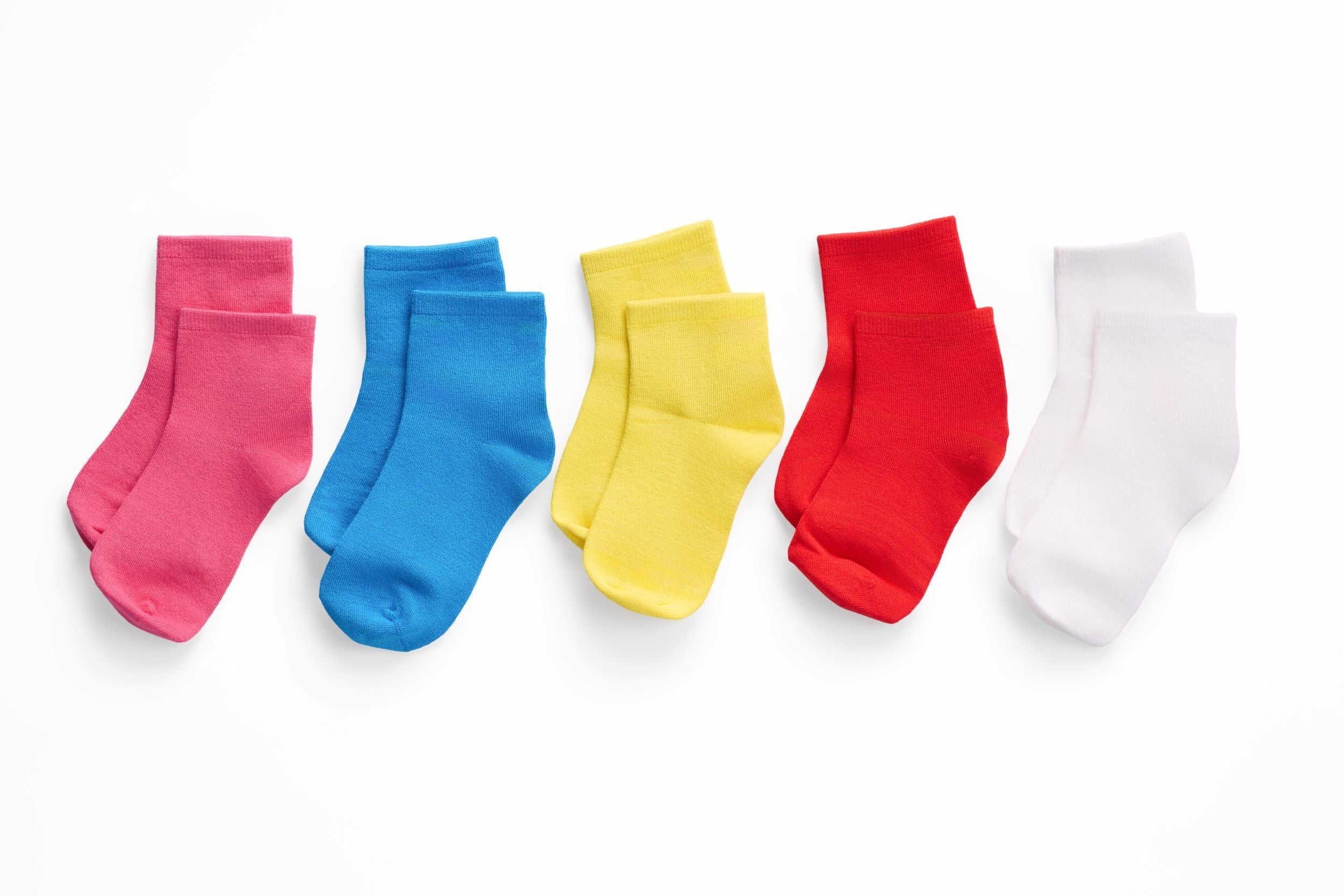 ParkerandTalia SmoothToe™ Ankle Socks – 5 Pack (Multi Color) — sensory-friendly socks — main product shot