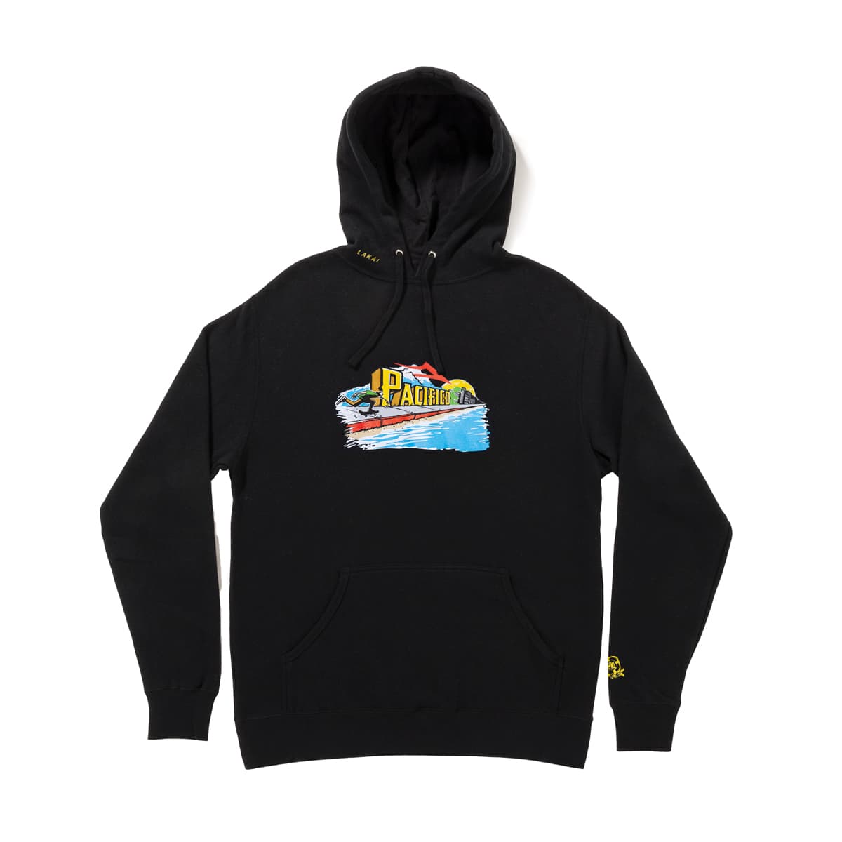 Lakai Sweatshirts Pacifico Push Pullover Hoodie - Black, Men Hoodies & Sweatshirts