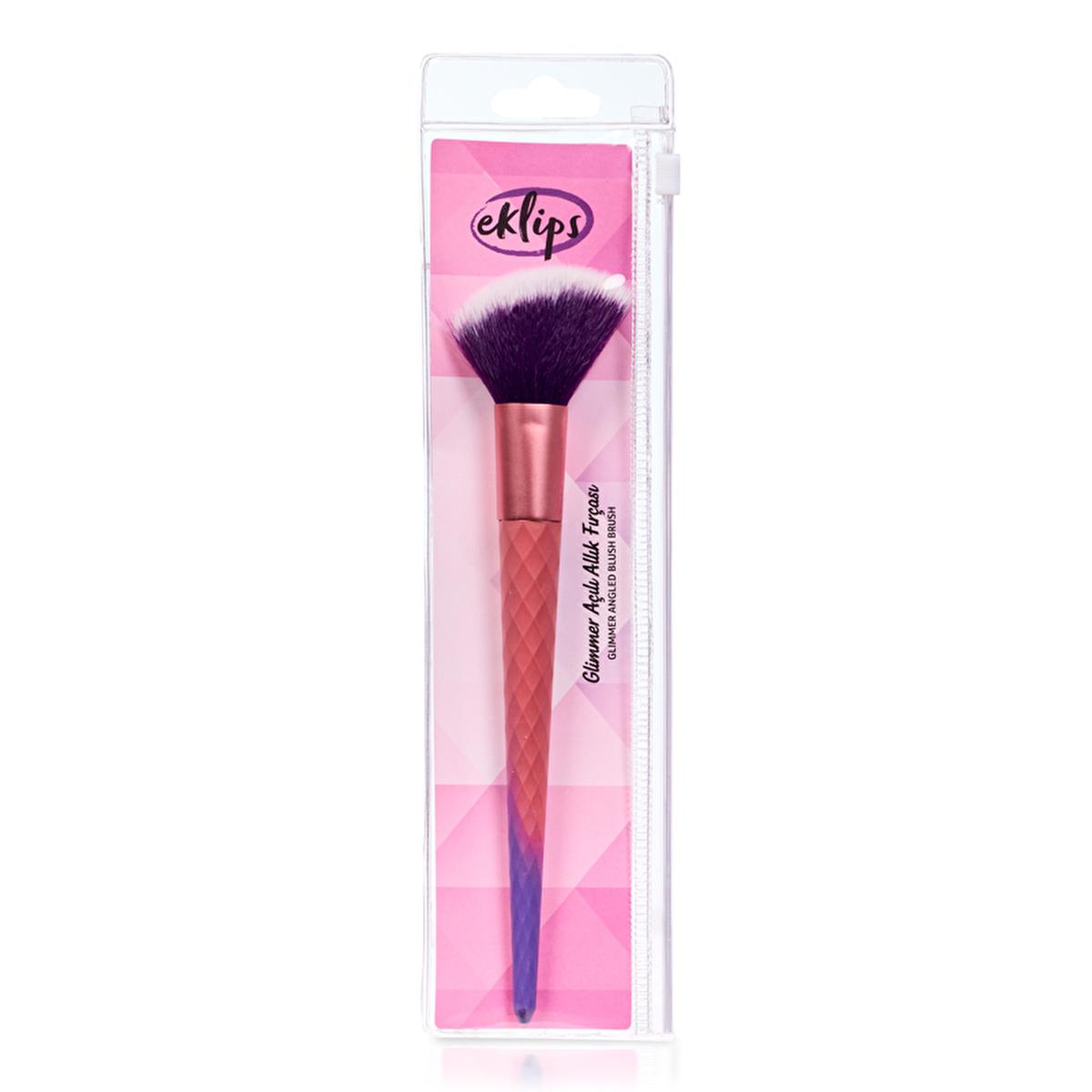 Eklips Glimmer Angled Blush Brush: Achieve a Flawless, Contoured Look with Precise Application - Professional Makeup Brush