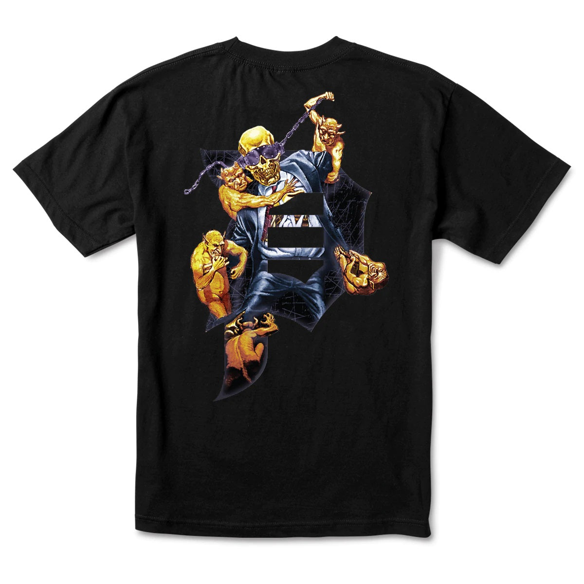 Primitive Dirty P Chains Tee - Black by Skates USA