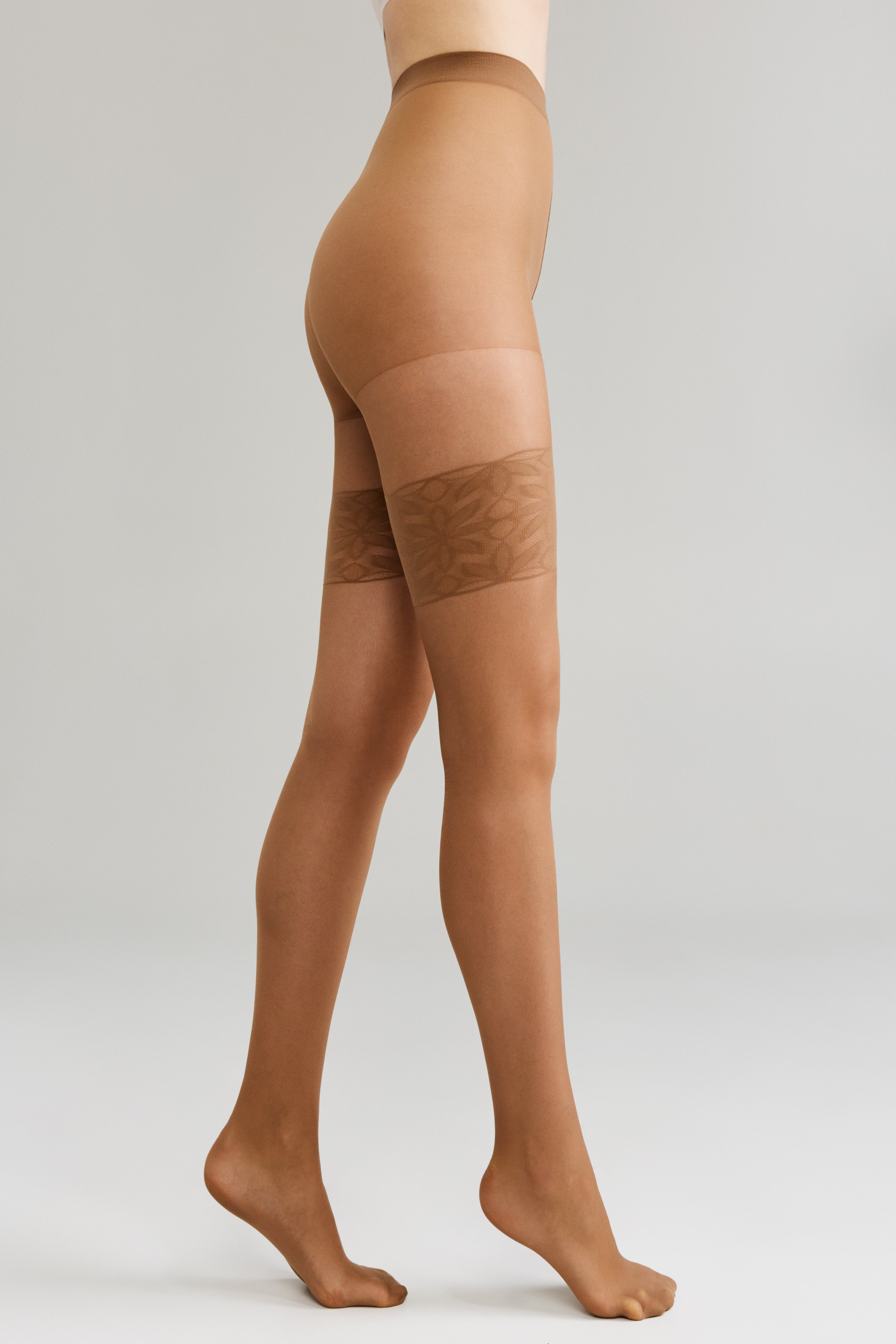 TheRanok.com Fantasy Tights Conte Patricia - Imitation of Lace Stockings — color detail