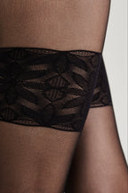 TheRanok.com Fantasy Tights Conte Patricia - Imitation of Lace Stockings — back view