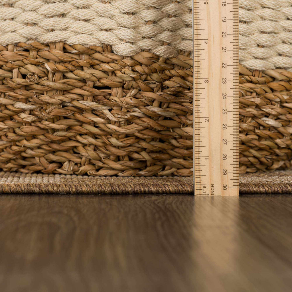 Kuval Checkered Brown Outdoor Rug – Boutique Rugs, view 13