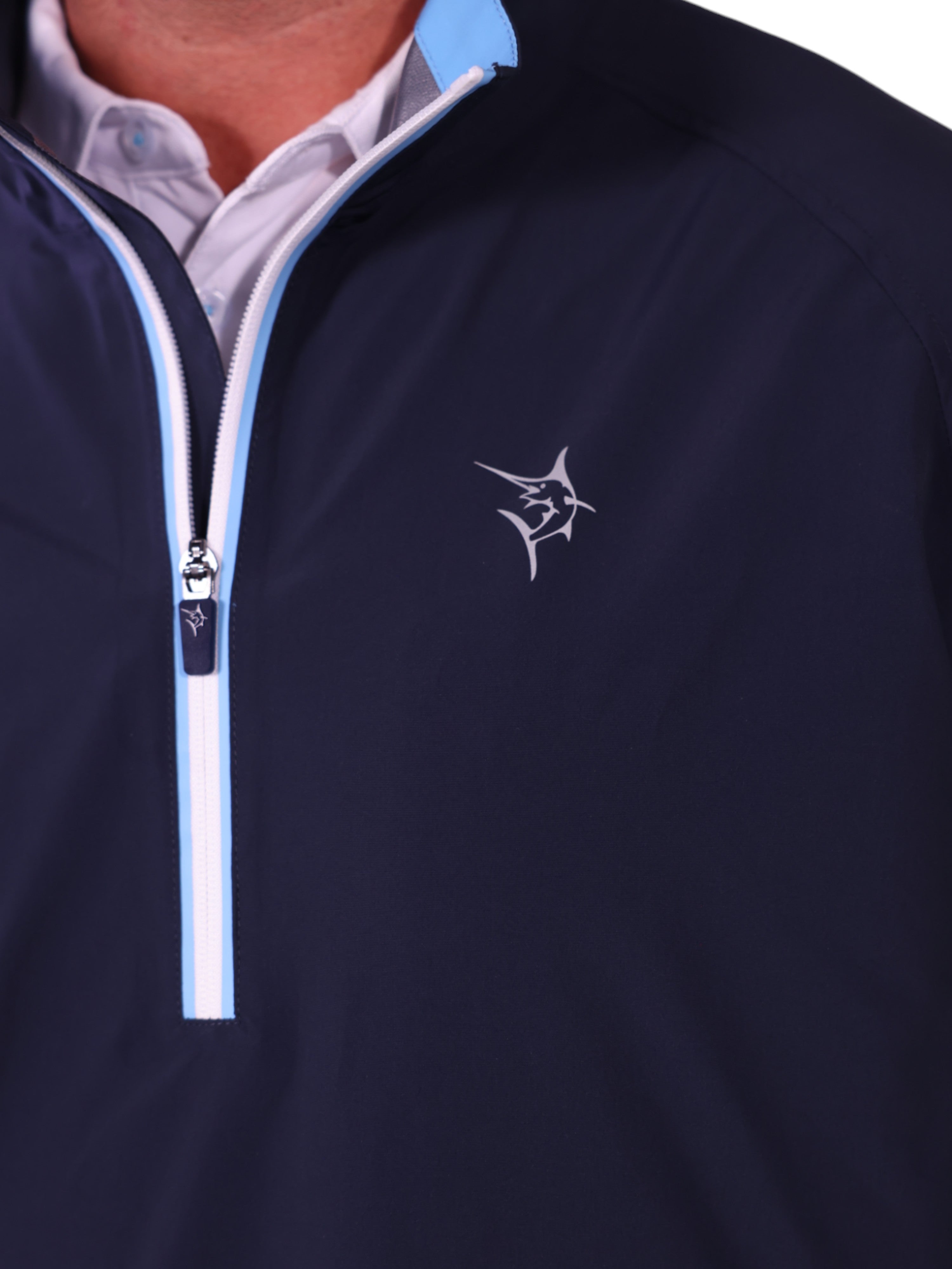 White Water Life Palm Beach Waterproof Quarter Zip — detail shot 6