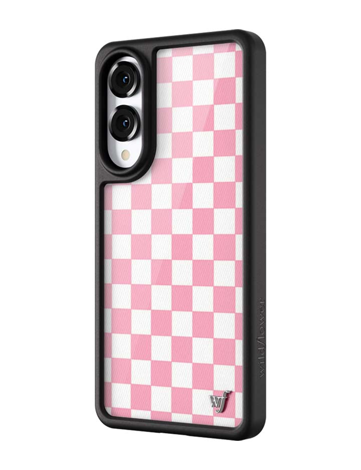 Wildflower Cases Checkers | Pink Samsung Galaxy Case — side view