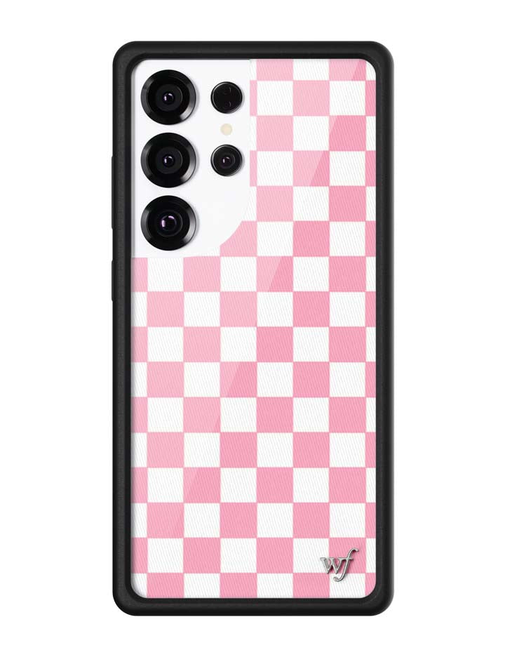 Wildflower Cases Checkers | Pink Samsung Galaxy Case — main product shot