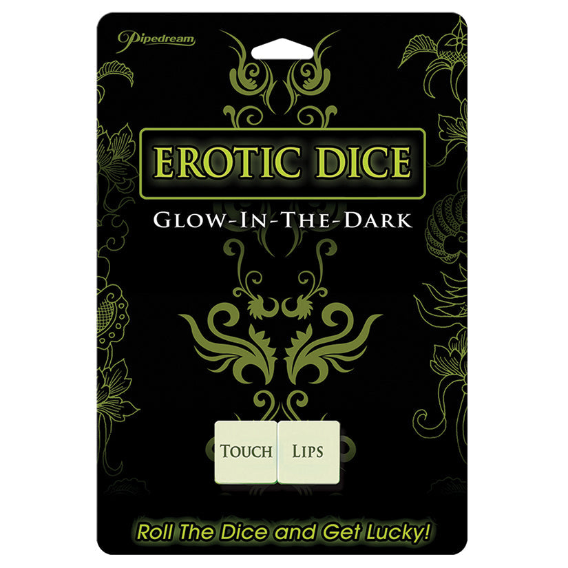 Love Spark Cove | Intimate Apparel, Pleasure Shop & Free Shipping Glow-in-the-Dark Erotic Dice — main product shot