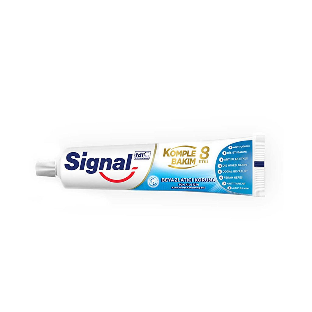 Signal Complete Care 8-Benefit Whitening Toothpaste - Family Toothpaste with 8 Oral Care Benefits