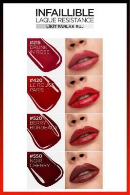 L'Oreal Paris Infallible Laque Resistance: High-Shine, Long-Lasting 635 Worth It Liquid Lipstick for Bold, Glossy Color