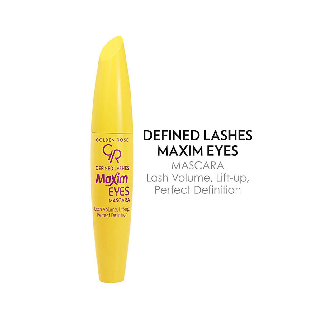 Golden Rose Maxim Eyes Mascara - Defined Lashes, Voluminous Eyelashes, Unique Formula & Flexible Brush