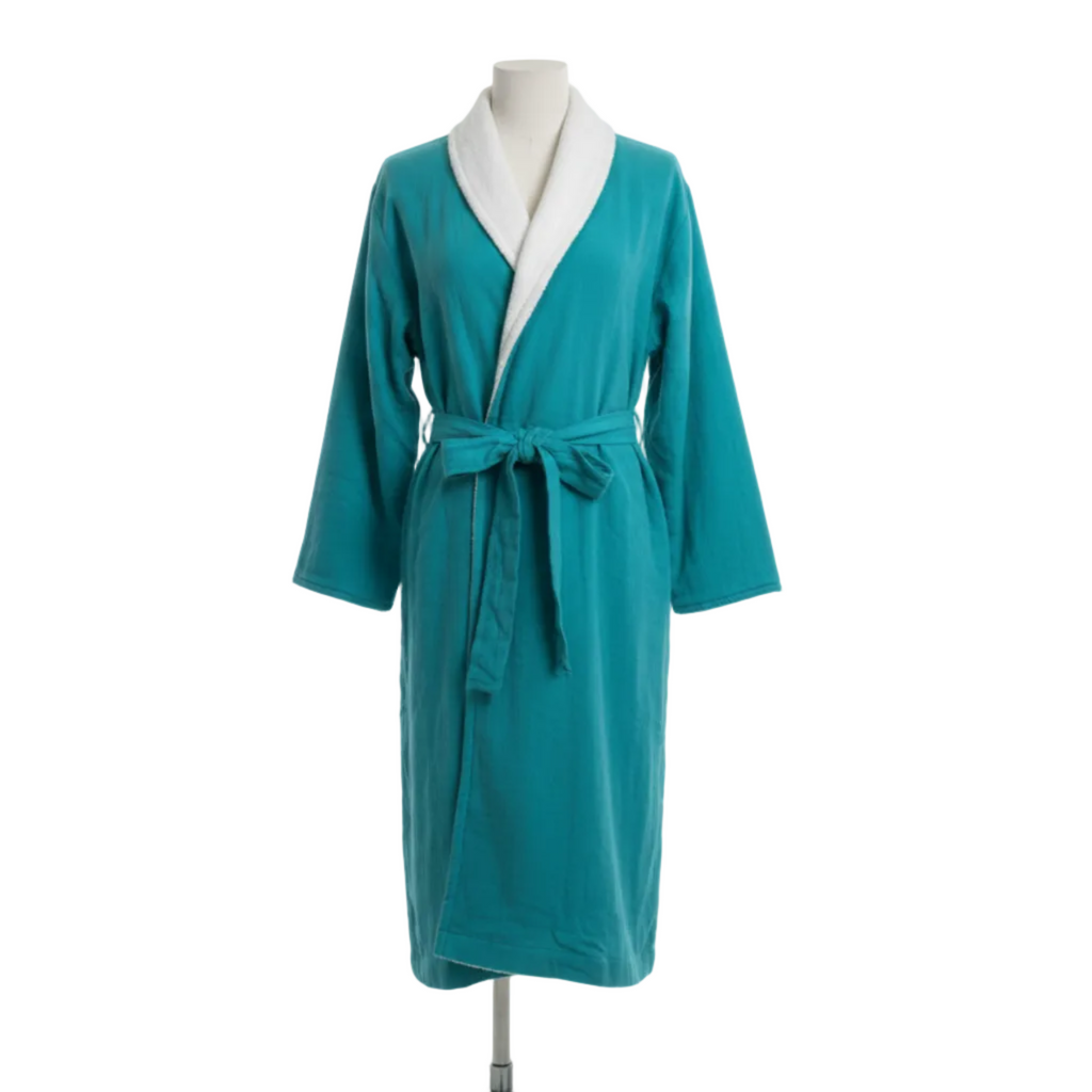 Soluna – Double-Side Muslin/Terry Shawl Robe – Pure Fiber, view 9