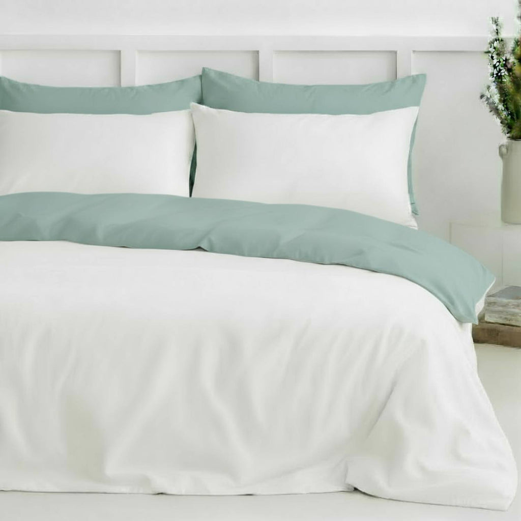 Two-Tone Bamboo Duvet Cover + 2 Shams Set – Pure Fiber, view 4