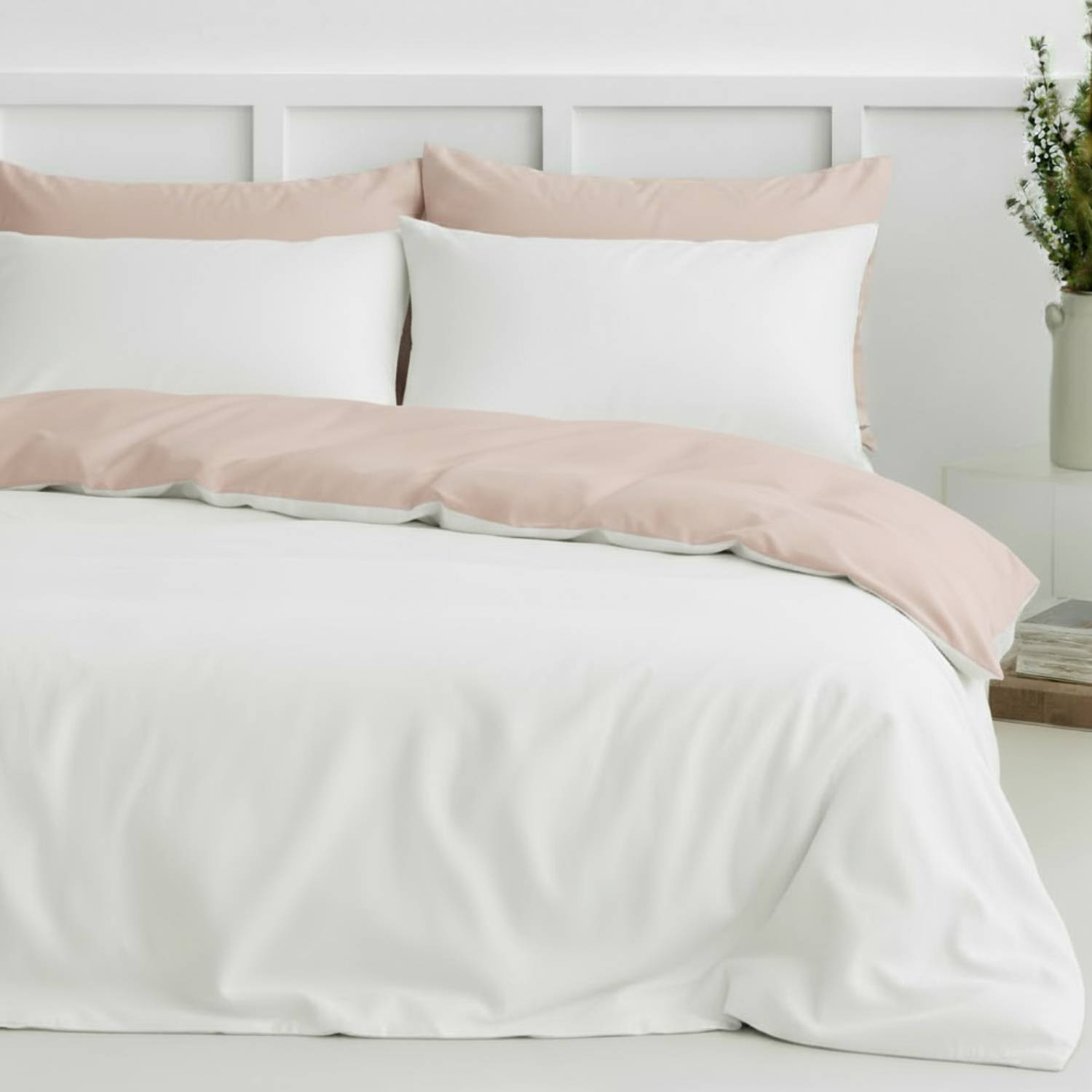 Two-Tone Bamboo Duvet Cover + 2 Shams Set – Pure Fiber, view 6