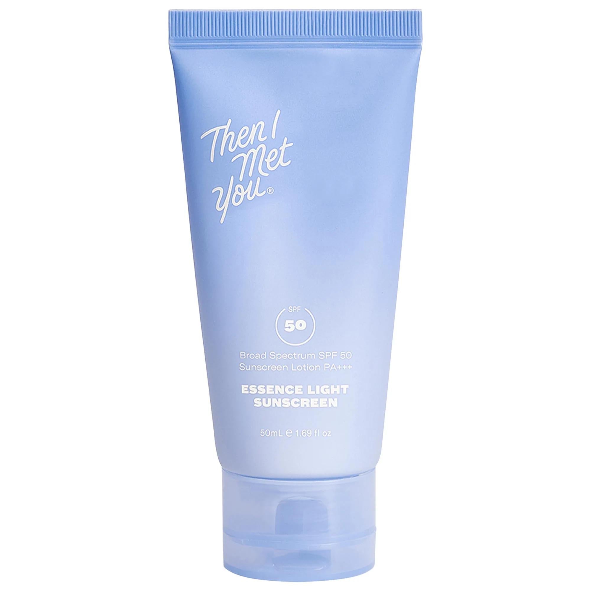 Essence Light Sunscreen Broad Spectrum Moisturizer SPF 50 PA +++ - Korean Sunscreen with Hyaluronic Acid & Provitamin B5
