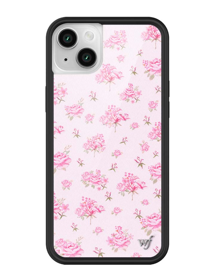 Wildflower Cases Forget Me Not Floral | Pink iPhone Case — flat-lay composition