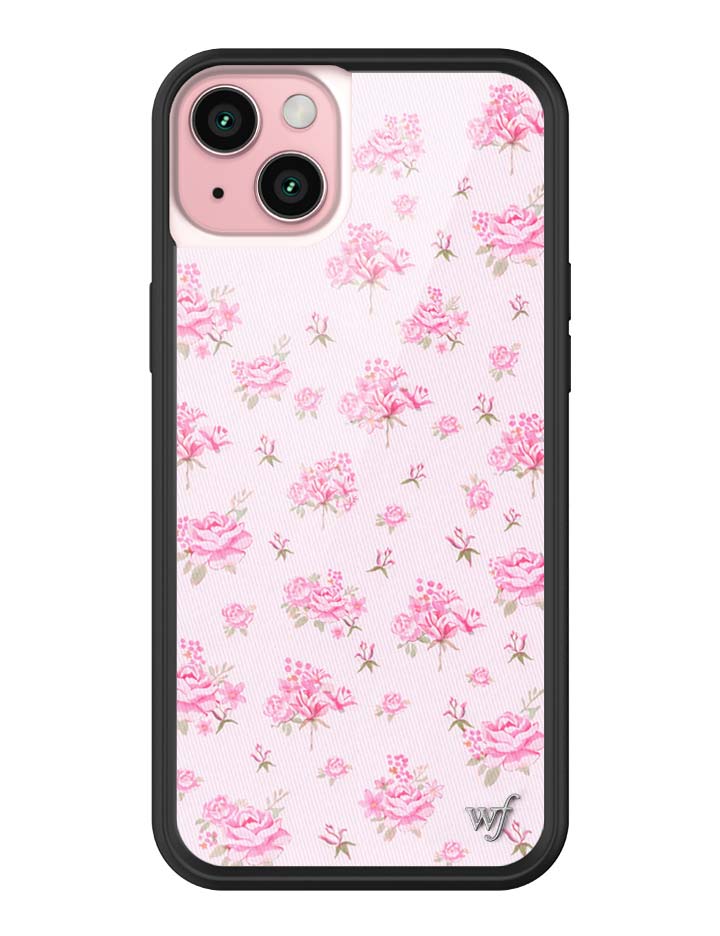 Wildflower Cases Forget Me Not Floral | Pink iPhone Case — back view