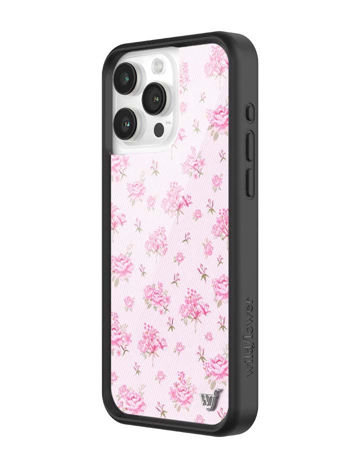 Wildflower Cases Forget Me Not Floral | Pink iPhone Case — side view