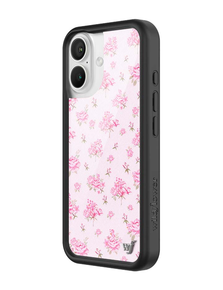 Wildflower Cases Forget Me Not Floral | Pink iPhone Case — detail close-up