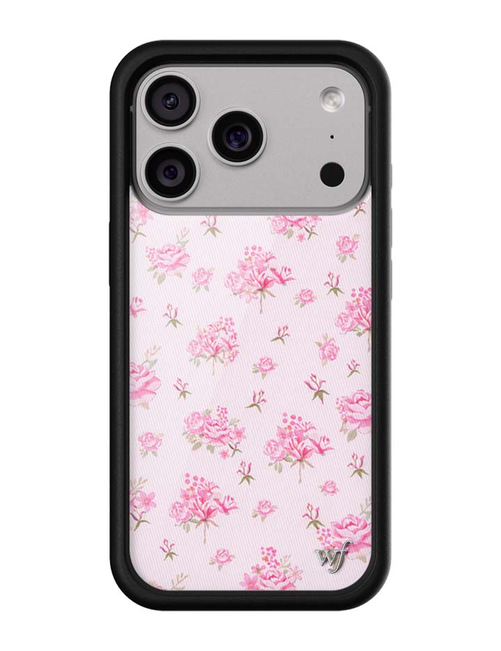 Wildflower Cases Forget Me Not Floral | Pink iPhone Case — side view