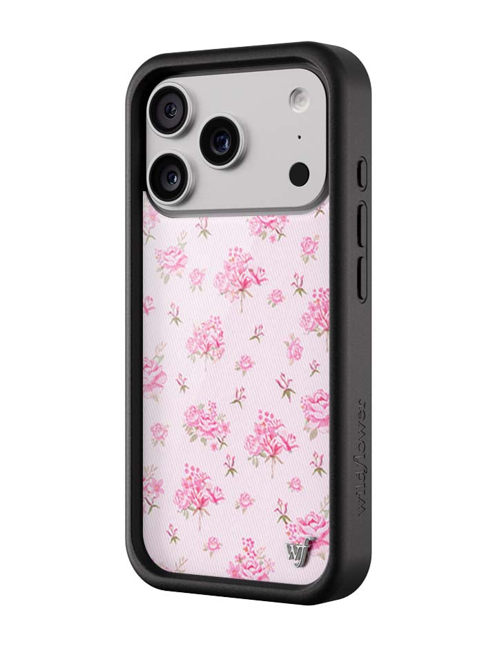 Wildflower Cases Forget Me Not Floral | Pink iPhone Case — back view