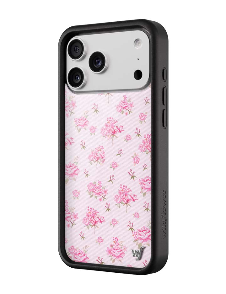 Wildflower Cases Forget Me Not Floral | Pink iPhone Case — detail close-up