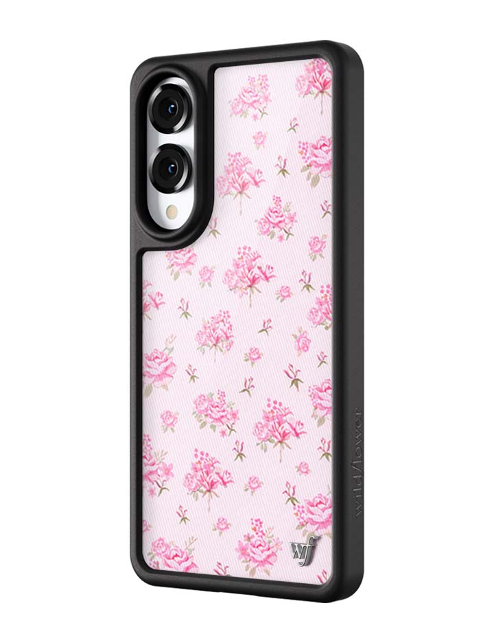 Wildflower Cases Forget Me Not Floral | Pink Samsung Galaxy Case — side view