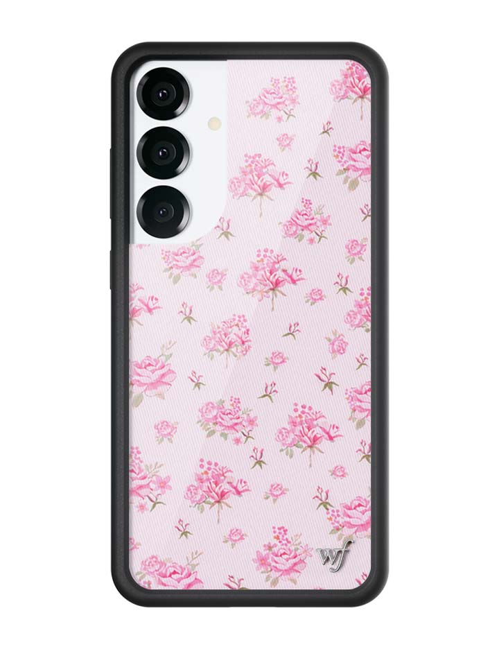 Wildflower Cases Forget Me Not Floral | Pink Samsung Galaxy Case — back view