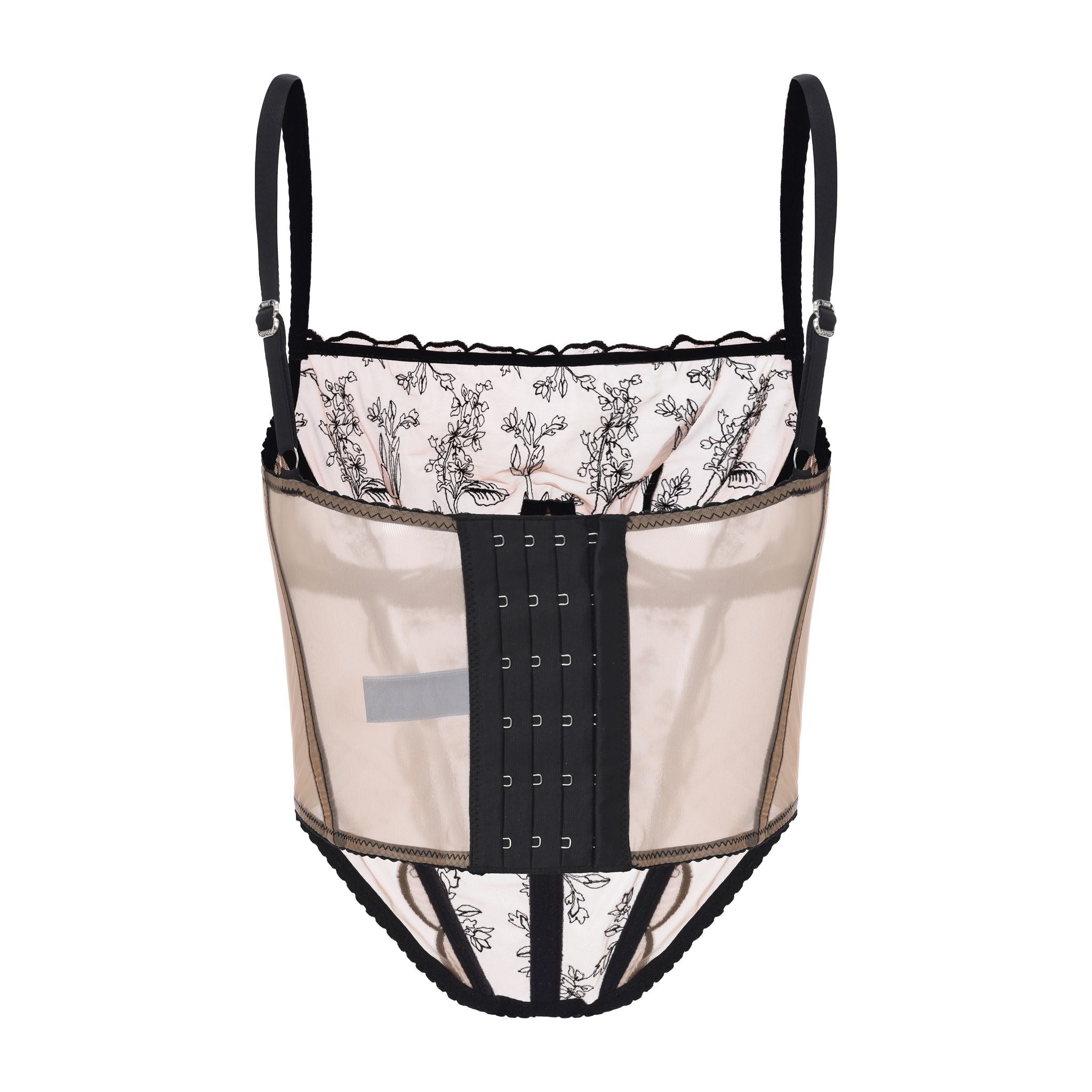 Amour d'Agnette Kim High-Neck Embroidered Bustier — detail shot 8