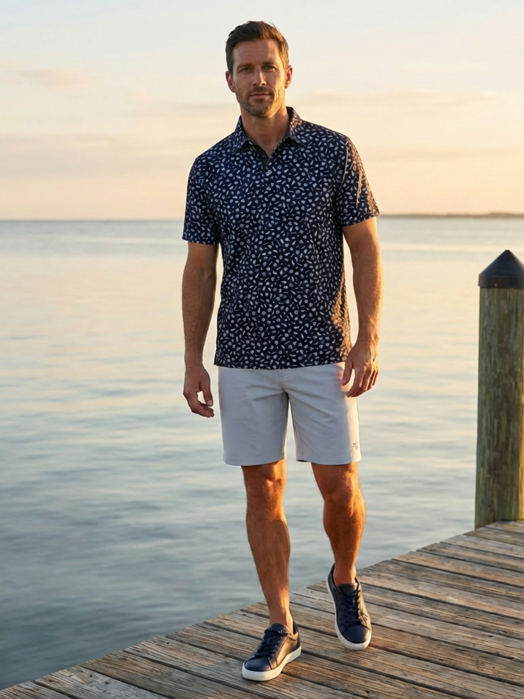 White Water Life Pirate Polo — detail close-up