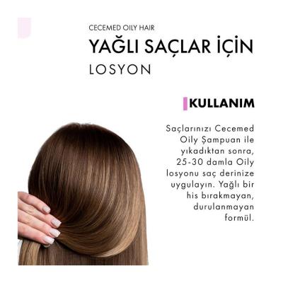 Cecemed Oily Hair Lotion - 2.54 fl oz Natural Scalp Care for Oily Hair, Anti-Dandruff Treatment