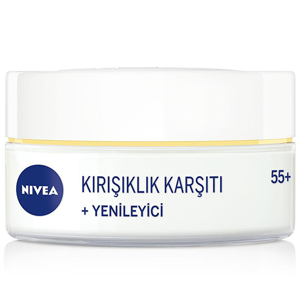 Nivea Anti-Wrinkle Face Cream for Mature Skin 55+ - Deep Moisturization & UV Protection