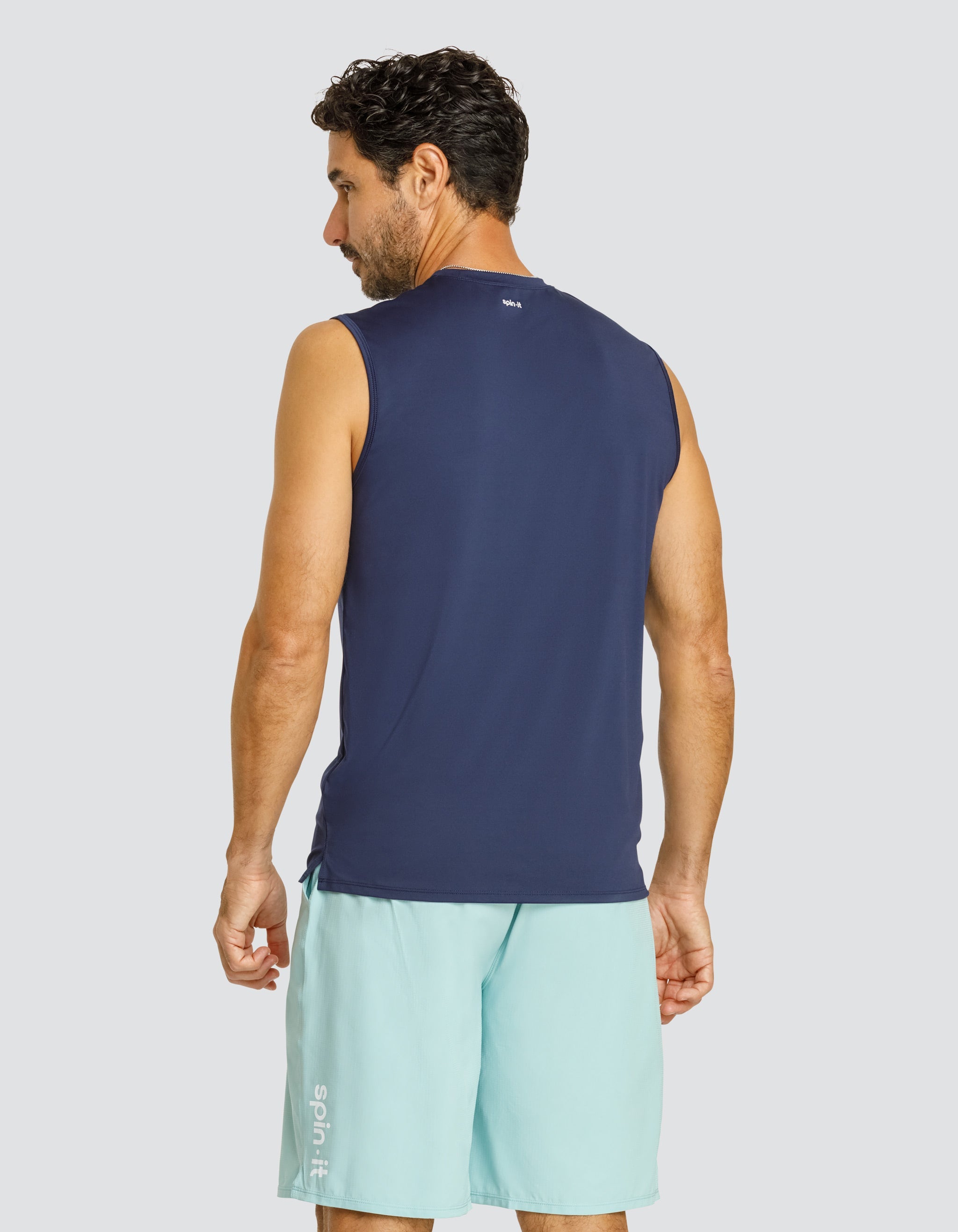 JOSH MUSCLE TANK - NAVY BLUE