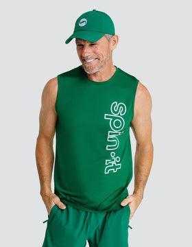 JOSH MUSCLE TANK - FERN GREEN