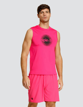 JOSH MUSCLE TANK - VIVID PINK