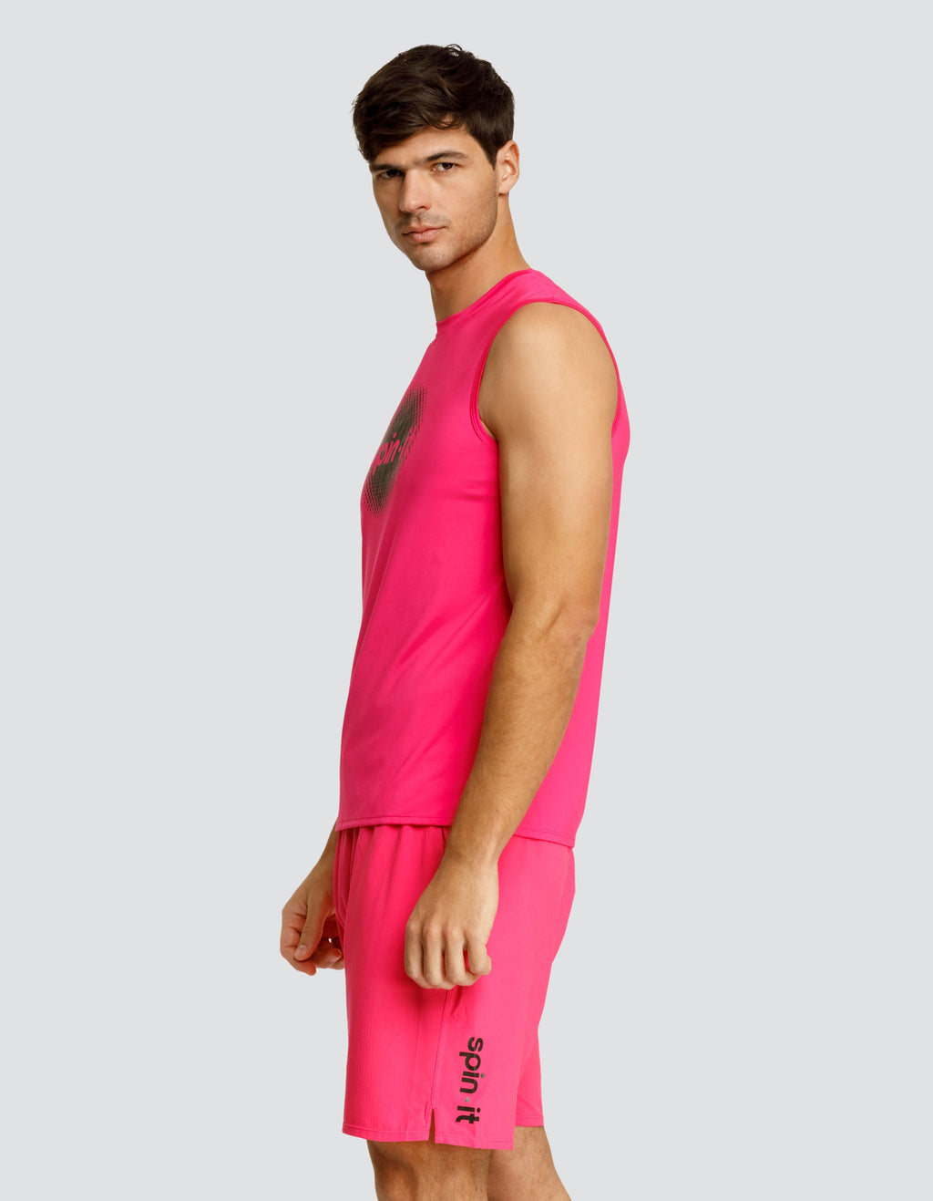 JOSH MUSCLE TANK - VIVID PINK