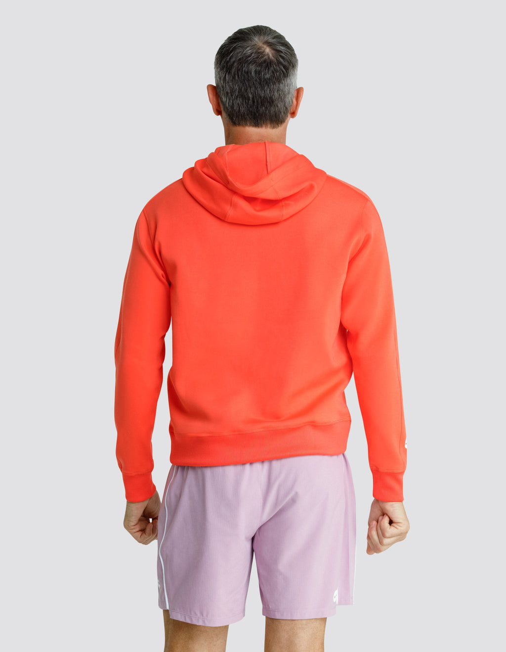 VADER LOGO SWEATSHIRT WITH HOOD - HOT CORAL