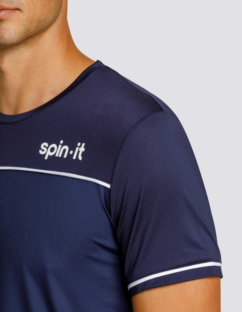LIONEL SHORT SLEEVE TOP - NAVY BLUE