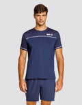 LIONEL SHORT SLEEVE TOP - NAVY BLUE