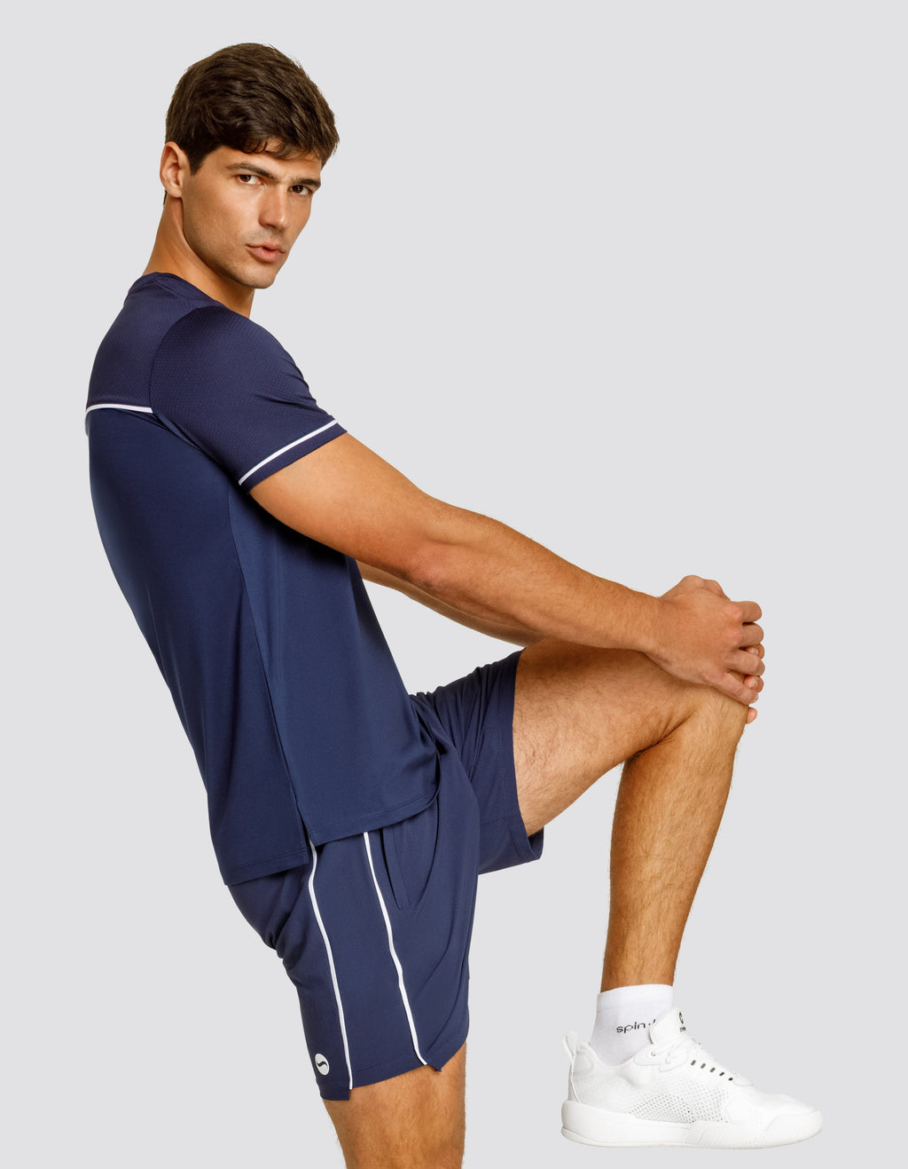 LIONEL SHORT SLEEVE TOP - NAVY BLUE