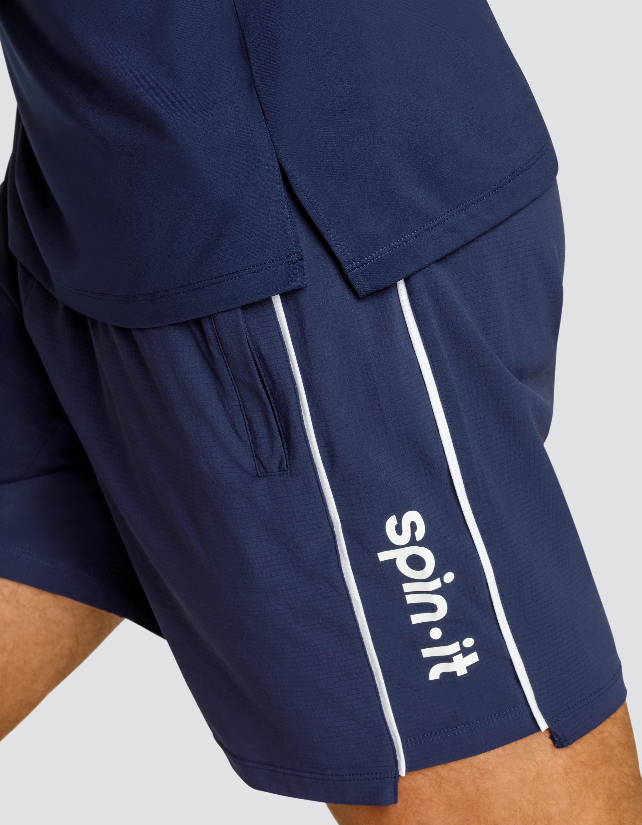LIONEL SHORT SLEEVE TOP - NAVY BLUE