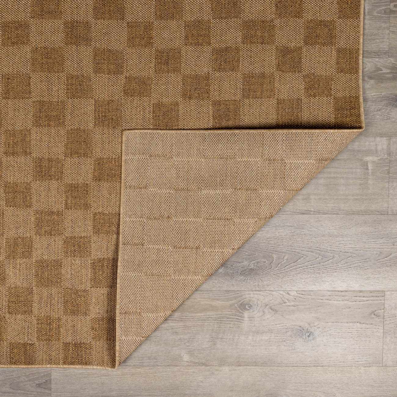 Kuval Checkered Brown Outdoor Rug – Boutique Rugs, view 22