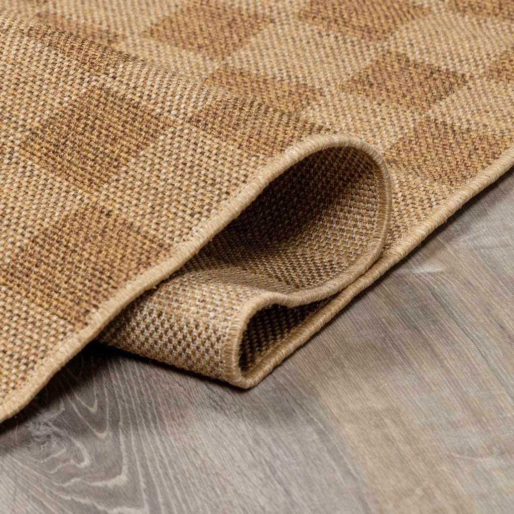 Kuval Checkered Brown Outdoor Rug – Boutique Rugs, view 23