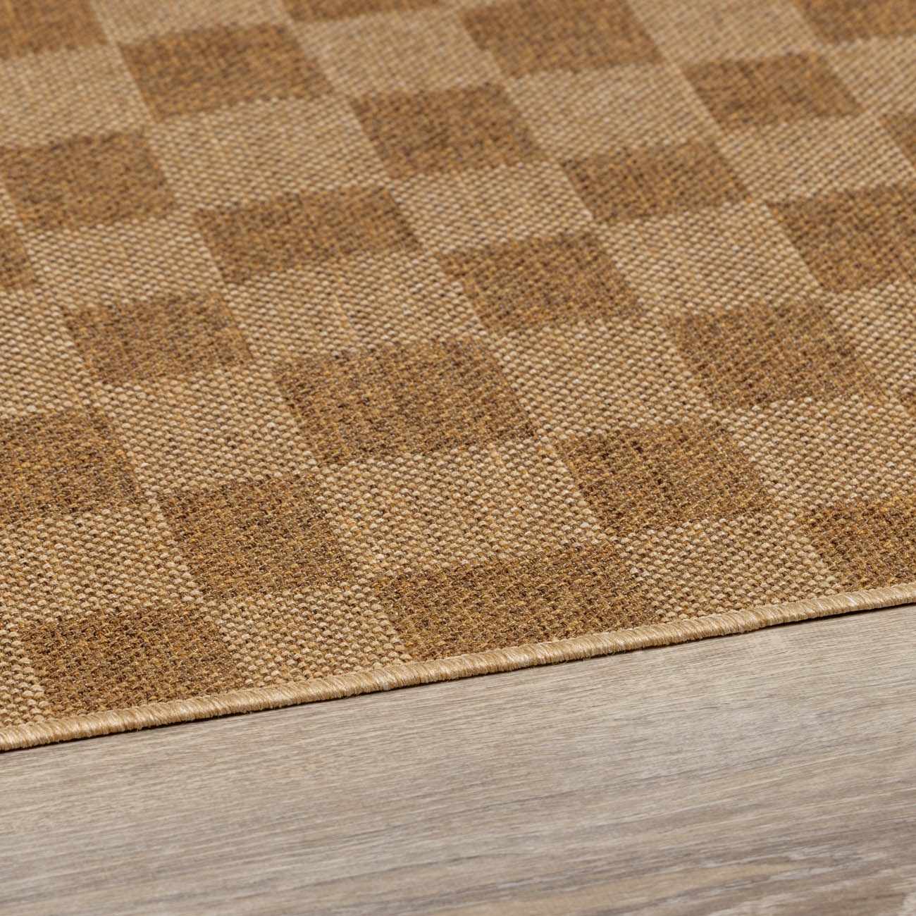 Kuval Checkered Brown Outdoor Rug – Boutique Rugs, view 14