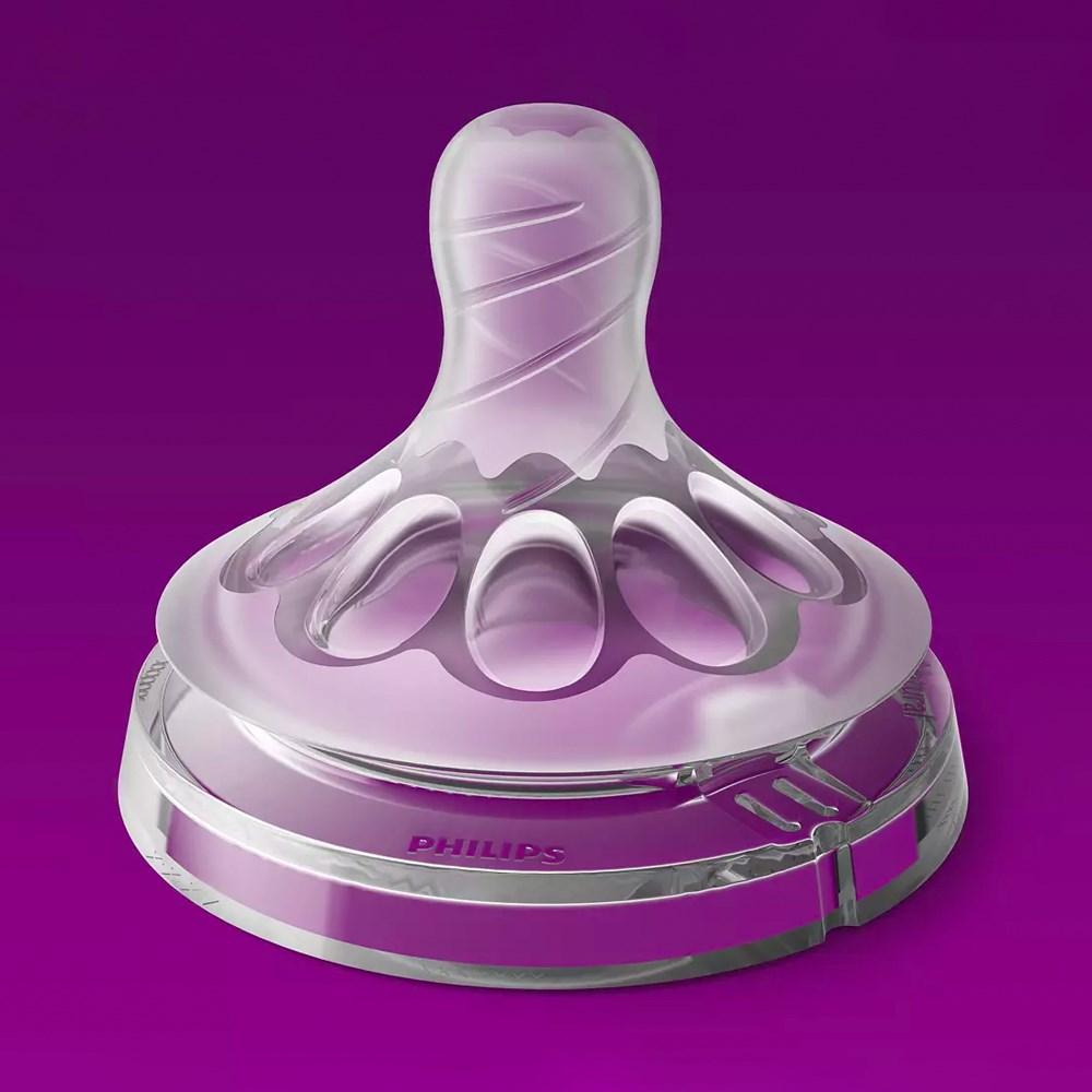 Philips Avent Natural Baby Bottle Nipple - Soft, Anti-Colic Valve, Breastfeeding Compatible
