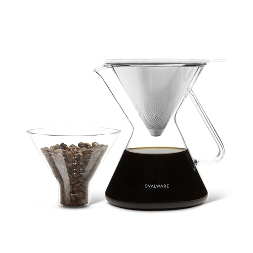 Pour Over Coffee Maker with Filter - 500ml/17oz – Ovalware