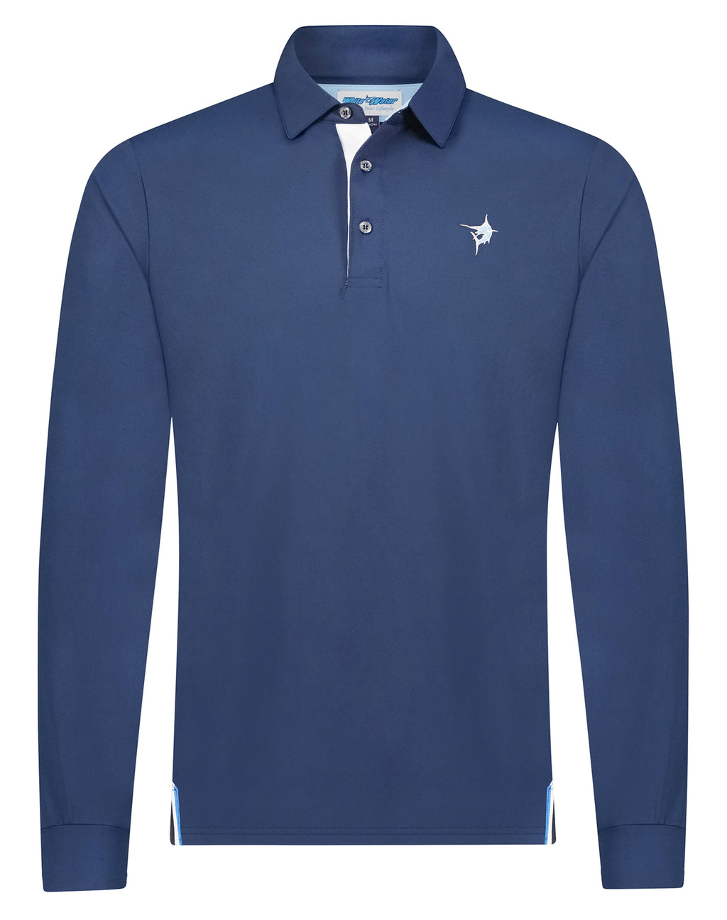 White Water Life Coast Long Sleeve Polo — main product shot