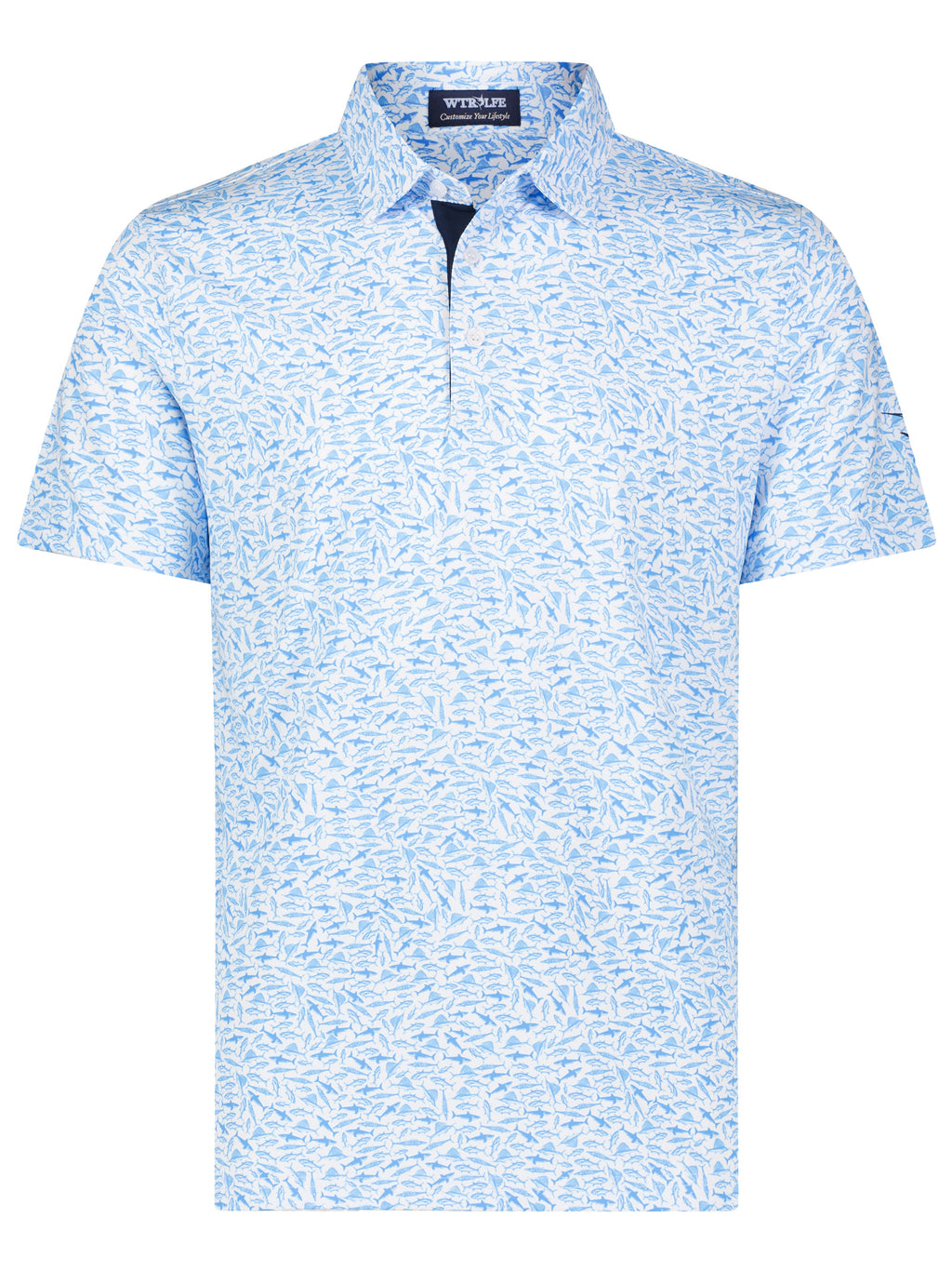 Predator Print Polo – White Water Life