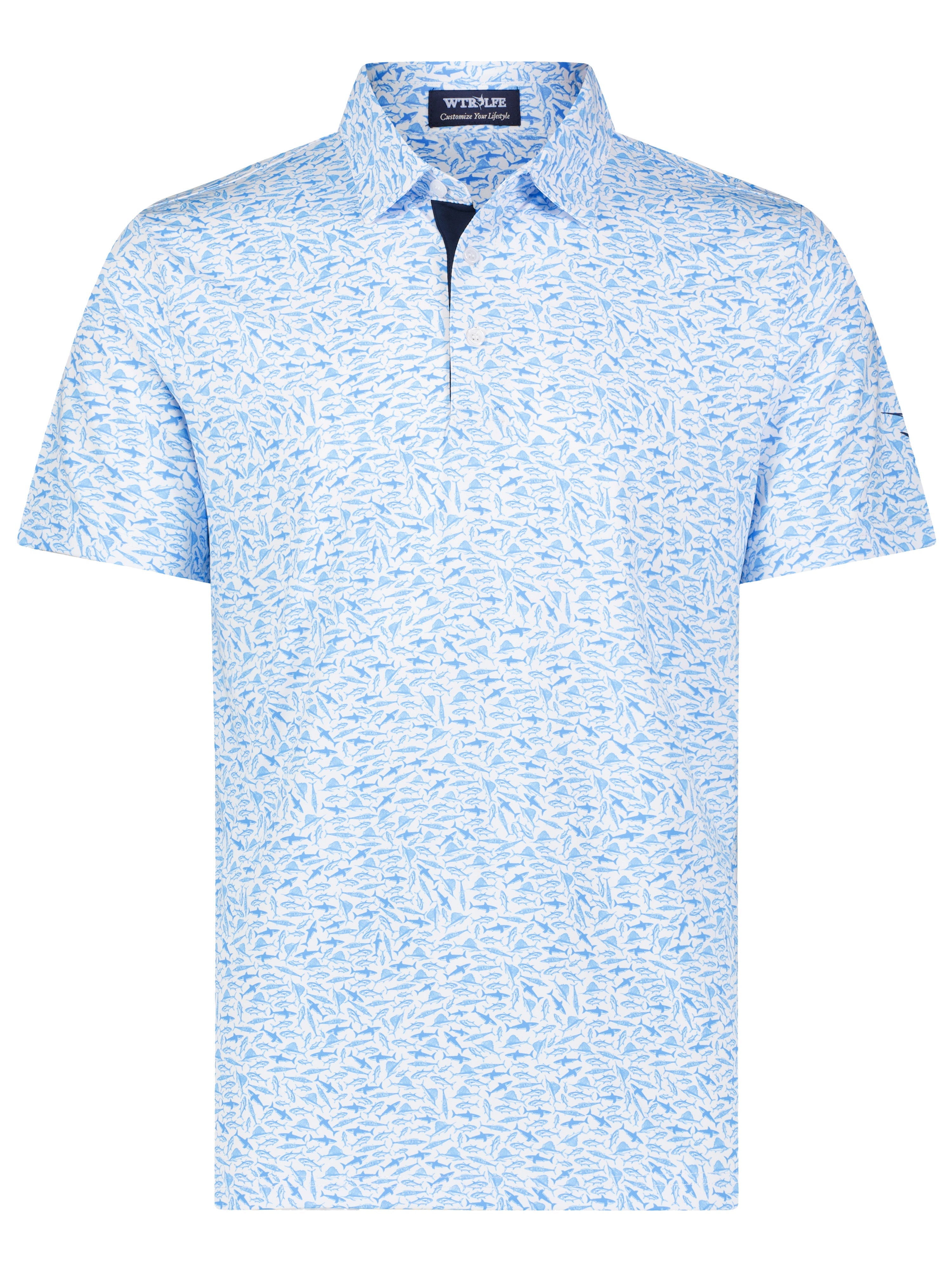 White Water Life Predator Print Polo