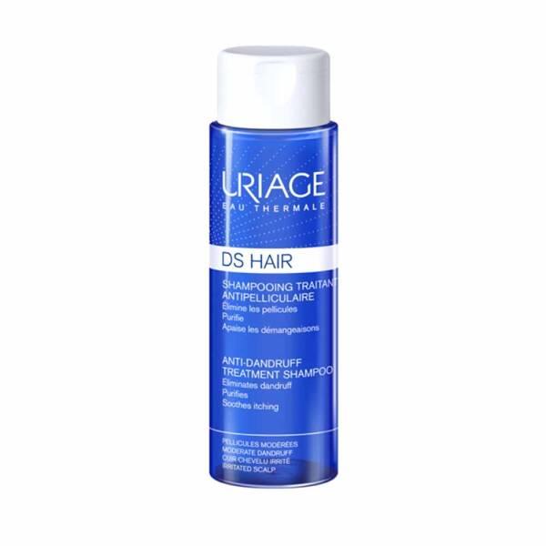 Uriage DS Hair Anti-Dandruff Treatment Shampoo - Gentle Zinc Formula for Dry, Oily, Sensitive Scalp - Soothes Itching, Removes Flakes, 6.76 fl oz